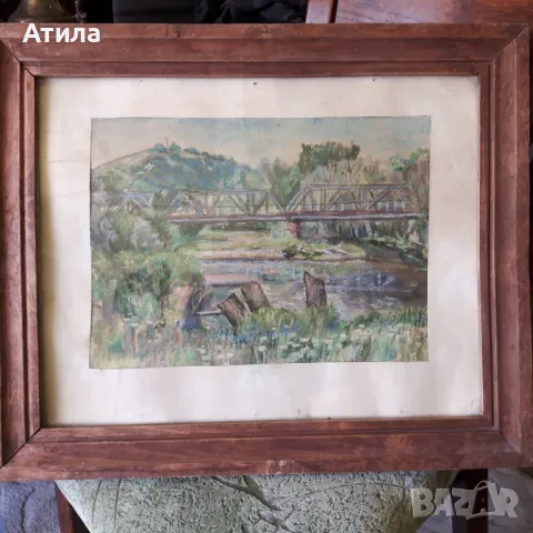 картина акварел 56/46 см