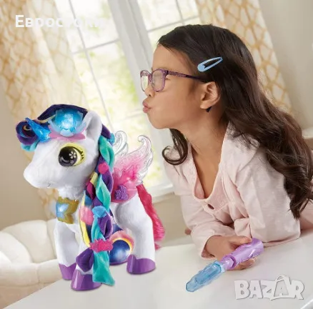 Интерактивна играчка VTech Styla Magic Makeup, плюшен интерактивен еднорог, танцува, пее и променя , снимка 3 - Образователни игри - 47485943