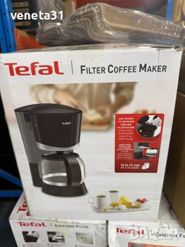 Кафемашина Tefal, 1.25 литра, 730-870 W, снимка 2 - Кафемашини - 54012445