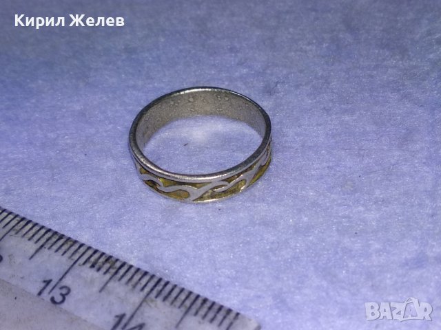Стар СРЕБЪРЕН ХЕВИМЕТАЛСКИ ПРЪСТЕН СРЕБРО 925 АНГЛИЯ РОКЕРСКИ АРТ МОДЕЛ РЪЧНА ИЗРАБОТКА 40102, снимка 10 - Пръстени - 42760882
