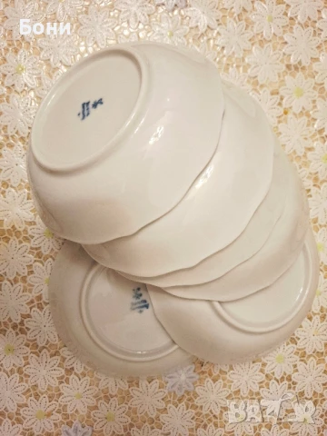 Порцелан от Бавария -- 6 малки чинии, снимка 4 - Чинии - 50678055