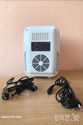 Мини хладилник YASHE Mini Fridge 4 литра 220V-12V DC Бял, снимка 4 - Хладилници - 56285571