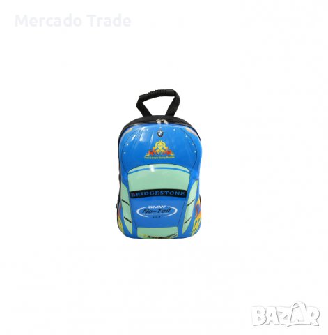 Детска раница Mercado Trade, 3D, Поликарбон, Кола, Син
