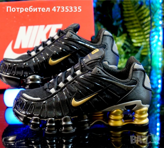 Nike Shox TL Black and Gold, снимка 4 - Ежедневни обувки - 54280923