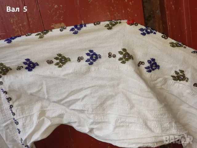 Автентична дълга риза с мъниста , пайети , дантела . Носия, снимка 8 - Антикварни и старинни предмети - 48087744