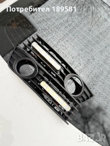 Десен Стоп и решетки за предна броня с лед осветление Ауди А4 , снимка 5 - Части - 54022438