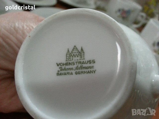 стар немски порцелан Бавария чаши за чай кафе , снимка 3 - Антикварни и старинни предмети - 42769195