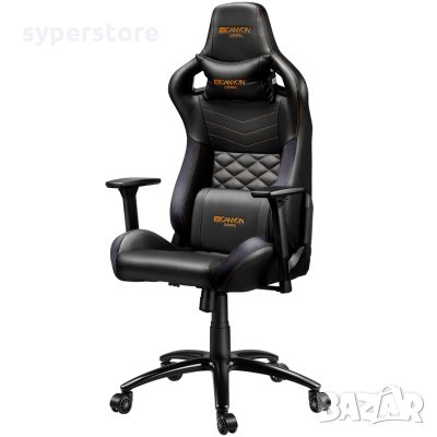 Геймърски стол CANYON CND-SGCH7, Nightfall GС-7 Черен, геймърски стол с ергономичен дизайн, снимка 2 - Столове - 30520779