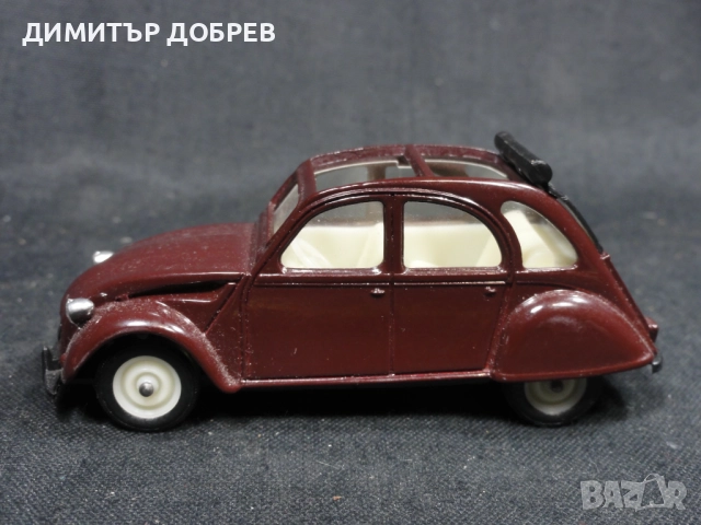 1/43 СТАРА РЕТРО МЕТАЛНА КОЛИЧКА МАЩАБЕН МОДЕЛ CITROEN 2CV VEREM FRANCE, снимка 2 - Колекции - 52344480