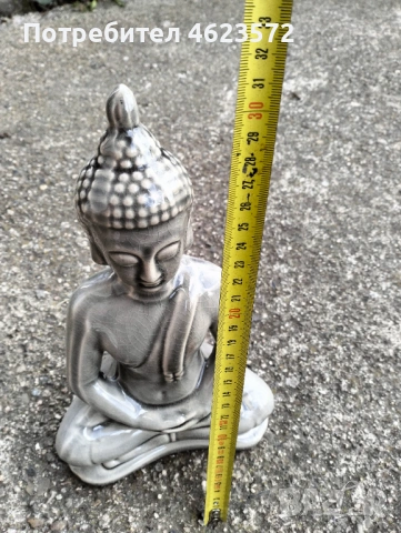 Порцеланова статуетка на Буда, снимка 3 - Антикварни и старинни предмети - 54292878