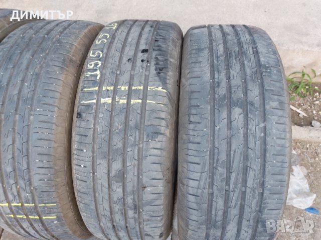 4бр.летни CONTINENTAL 195/55/16H DOT4721-ЦЕНАТА Е ЗА БРОЙ, снимка 3 - Гуми и джанти - 42611709