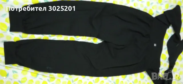 Дамски Панталон С Панделка Черен  ХС С, снимка 3 - Панталони - 47793392