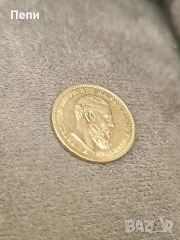 Златна Монета 20 Марки Фридрих III Прусия 1888 година, снимка 2 - Нумизматика и бонистика - 52587231