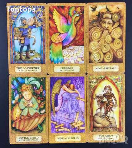 78 таро карти: Mermaid Tarot & Chrysalis Tarot & Ethereal Visions Tarot, снимка 11 - Карти за игра - 33780267
