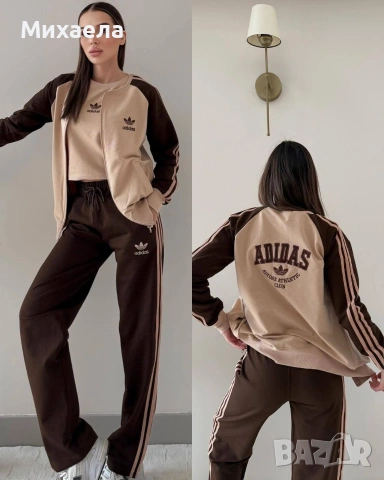 Дамски памучни комплекти Adidas от 3 части - три цвята - 45€ , снимка 2 - Спортни екипи - 53350398