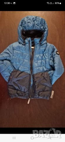 3-4г 104см Яке зимно синьо шушлек и подарък елек грейка, снимка 3 - Детски якета и елеци - 42120715