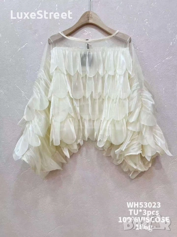 Ефектна Дамска Блуза 🤍, снимка 2 - Блузи с дълъг ръкав и пуловери - 52632931