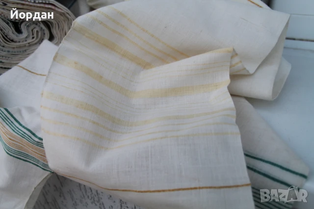 Ръчно тъкан плат  от фин лен, снимка 3 - Антикварни и старинни предмети - 50714814