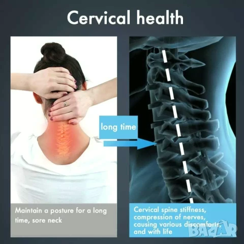 Топ цена! НОВ Шиацу масажор с 6 копчета, 16 глави, Затопляща функция, Ръкохватки, Черен, снимка 3 - Масажори - 50509550