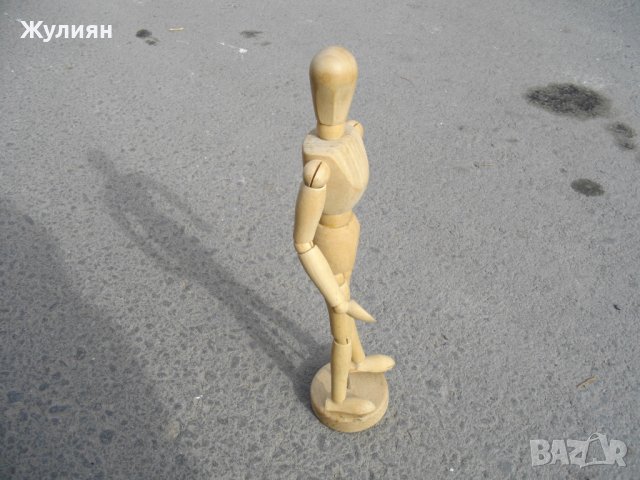  ДЪРВЕНА ФИГУРА МАНЕКЕН ЗА ХУДОЖНИЦИ , снимка 2 - Антикварни и старинни предмети - 44458447