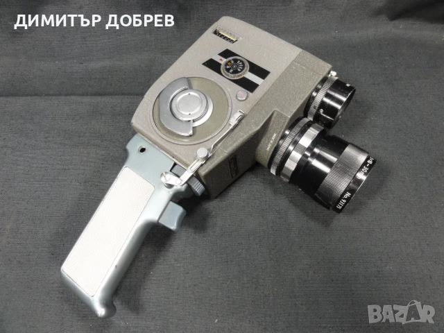 СТАРА РЕТРО 8мм МЕХАНИЧНА ФИЛМОВА КАМЕРА CROWN 8 ZOOM JAPAN, снимка 2 - Антикварни и старинни предмети - 50941423