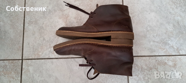clarks мъжки боти номер 45 обувки ботуши естествена кожа зимни обувки, снимка 12 - Мъжки боти - 52843846
