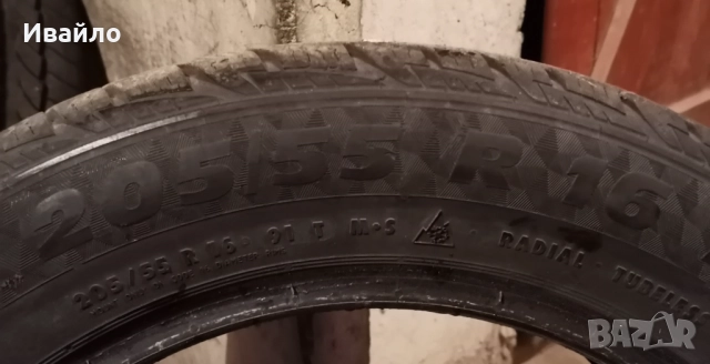 Продавам 1 брой зимна гума 205.55.16 дот 2019 winte , снимка 4 - Гуми и джанти - 52303380
