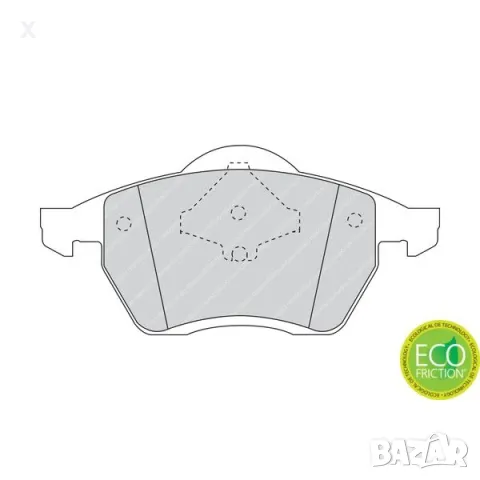 FERODO FSL1055 НАКЛАДКИ ПРЕДНИ FORD Galaxy Mk1 / SEAT Alhambra / VW Sharan / 1995-2010  OE 1027703