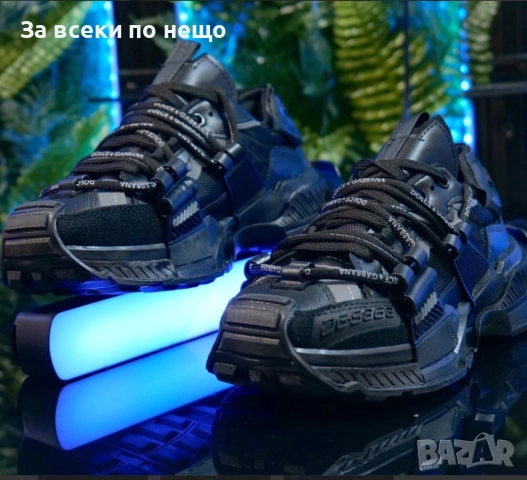 Dolce&Gabbana Унисекс👟Мъжки Черни Маратонки С Кутия👟Дамски Спортни Обувки Код S116, снимка 2 - Маратонки - 52417816