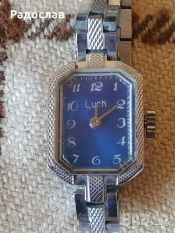 стар механичен часовник Луч, снимка 2 - Дамски - 53149858