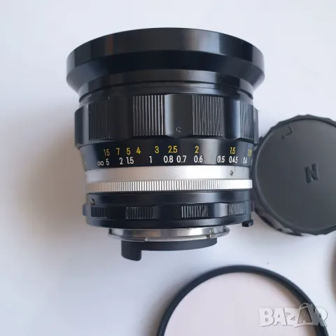 Обектив Nikon Nikkor-Ud Auto 1: 3.5 F=20 mm, снимка 9 - Обективи и филтри - 48689836
