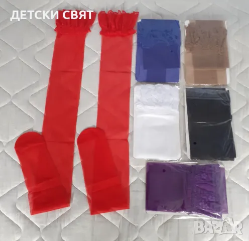 Еротични цветни  дамски чорапи , снимка 1