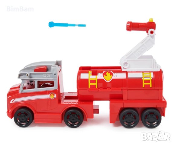 Paw Patrol Marshall Big Truck Pups - голяма пожарна кола Маршал Rescue Truck / ORIGINAL, снимка 4 - Коли, камиони, мотори, писти - 40377573