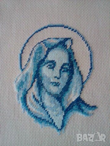 Гоблен  Малката Мадона, снимка 2 - Гоблени - 19115530