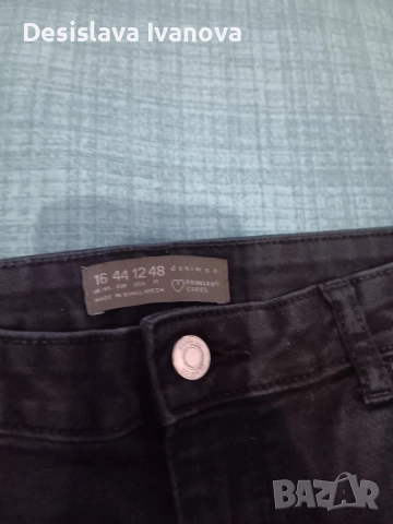 Продавам дамски черни дънки , снимка 3 - Дънки - 52922734