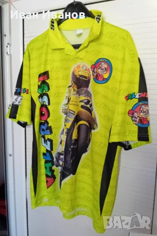 Уникална тениска на Валентино Роси, снимка 6 - Тениски - 49421422