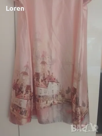 Ново!Рокля с красив пейзаж и къдрички, снимка 5 - Рокли - 53580502