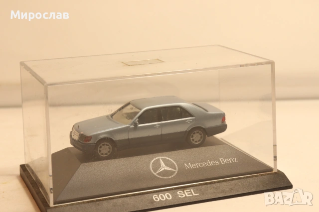 HERPA H0 1/87 MERCEDES BENZ 600 SEL МОДЕЛ КОЛИЧКА, снимка 6 - Колекции - 54210755