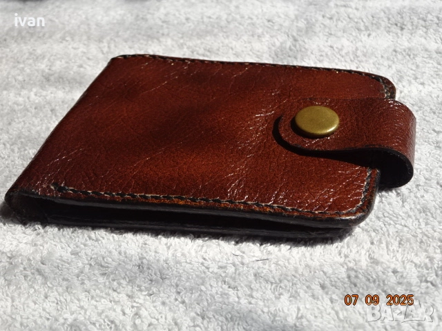мъжки портфейл /ръчна изработка/, снимка 3 - Портфейли, портмонета - 51615079