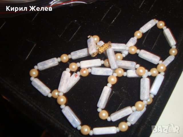 АРТ ГЕРДАН КАМЪНИ и ПЕРЛИ ВИНТИДЖ СТИЛ 14993, снимка 4 - Колиета, медальони, синджири - 30410831