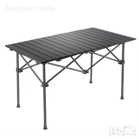 Сгъваема маса за къмпинг Mercado Trade, За плаж, Градина, Черен