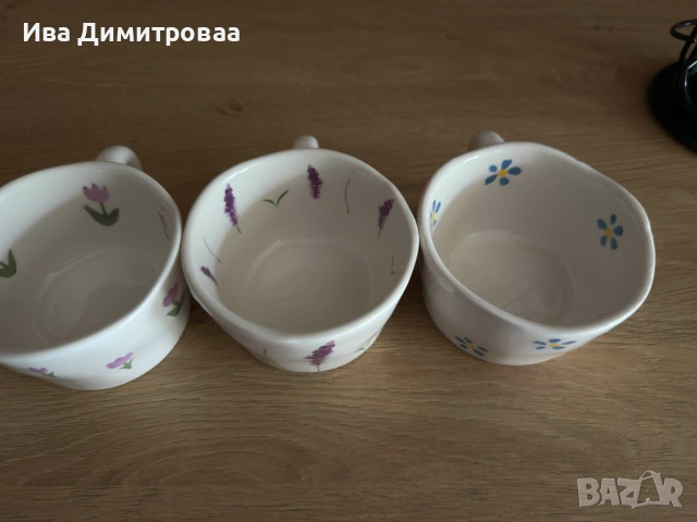 Комплект керамични чашки за кафе/чай , снимка 2 - Чаши - 54291568