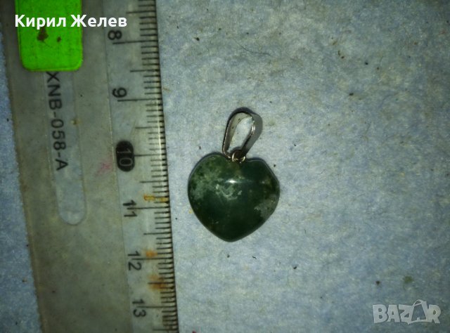 НЕФРИТЕНО СЪРЧИЦЕ - РОМАНТИЧЕН СЪРЦЕВИДЕН РЕТРО АРТ МЕДАЛЬОН ПЕНДАНТ 38818, снимка 4 - Колиета, медальони, синджири - 42089114