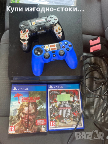 PS4 500gb с две игри и два джойстика, снимка 2 - Игри за PlayStation - 52868043