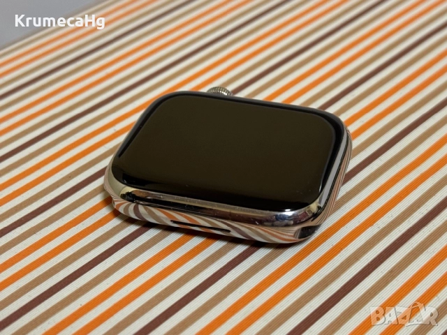 Apple Watch Series 7 GPS Cellular 45mm Silver Stainless Steel, снимка 3 - Смарт часовници - 52433212