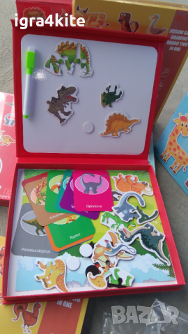 дигитална магнитна кутия с магнити на динозаври / 3 модела, снимка 9 - Образователни игри - 36505148