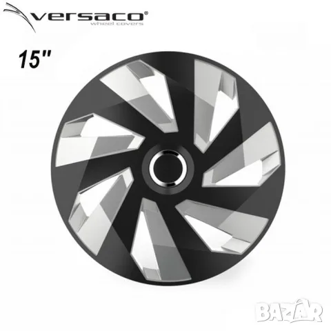 Тасове за джанти 15'' Versaco Vector RC Black/Silver, снимка 2 - Аксесоари и консумативи - 55861743