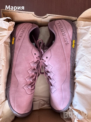 нови спортни обувки Merrell, за трениране, размер 40,5 и 41, цвят - розови и карбон, снимка 7 - Дамски ежедневни обувки - 51974096