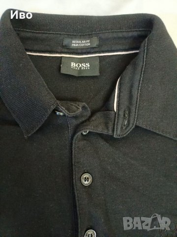 Hugo Boss мъжка блуза черна , снимка 2 - Блузи - 37346897