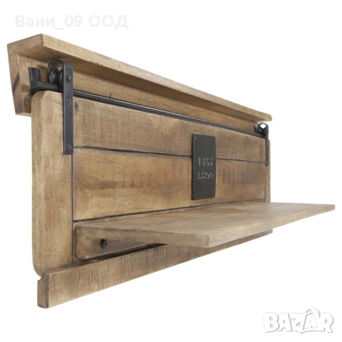 Стенна полица в индустриален стил, снимка 5 - Етажерки - 51973012